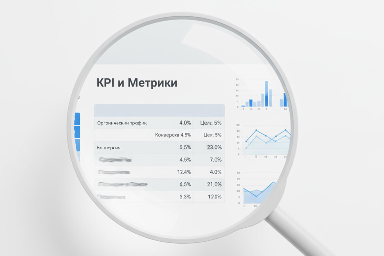 KPI и лупа